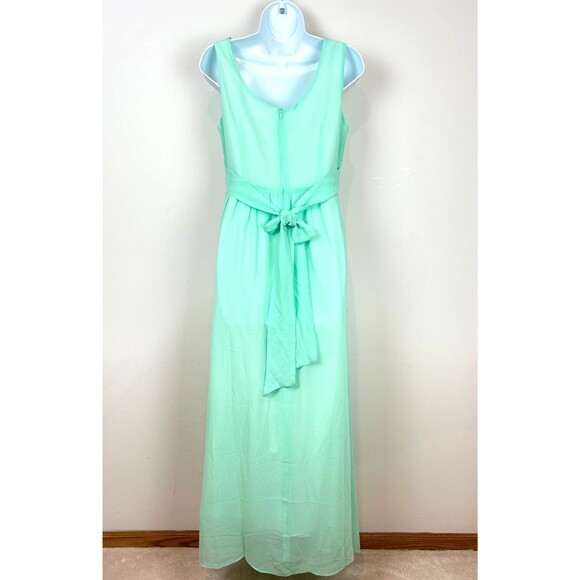 Happy Rose Mint Green Maxi Mock Wrap Party Dress NEW Size 18 - Picture 6 of 16